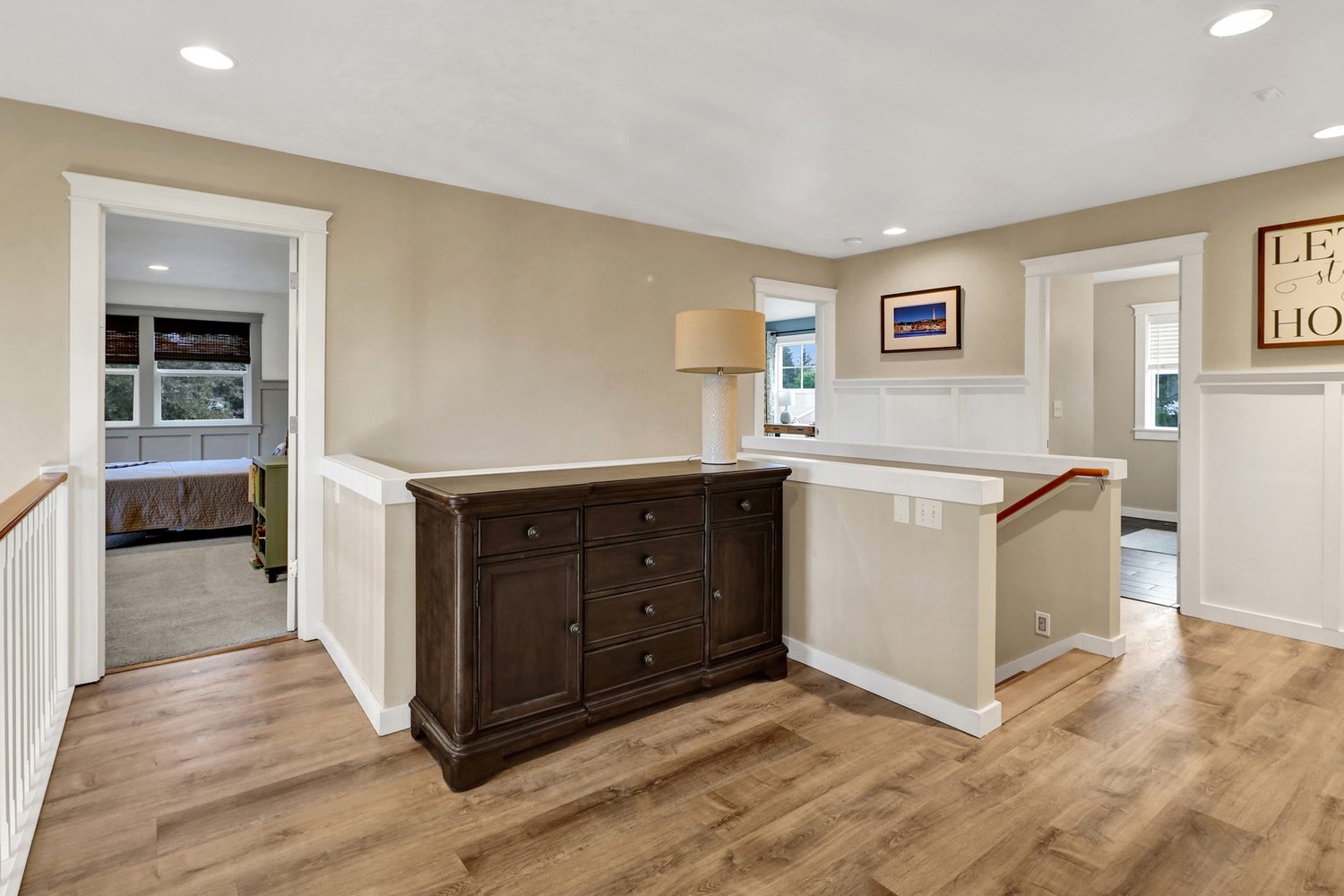 Upper landing with updated flooring at Applegrove